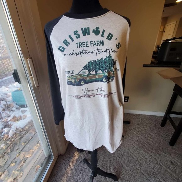Griswold's Christmas Tree Farm 3/4 sleeve shirt (Unisex) - Picture 1 of 4